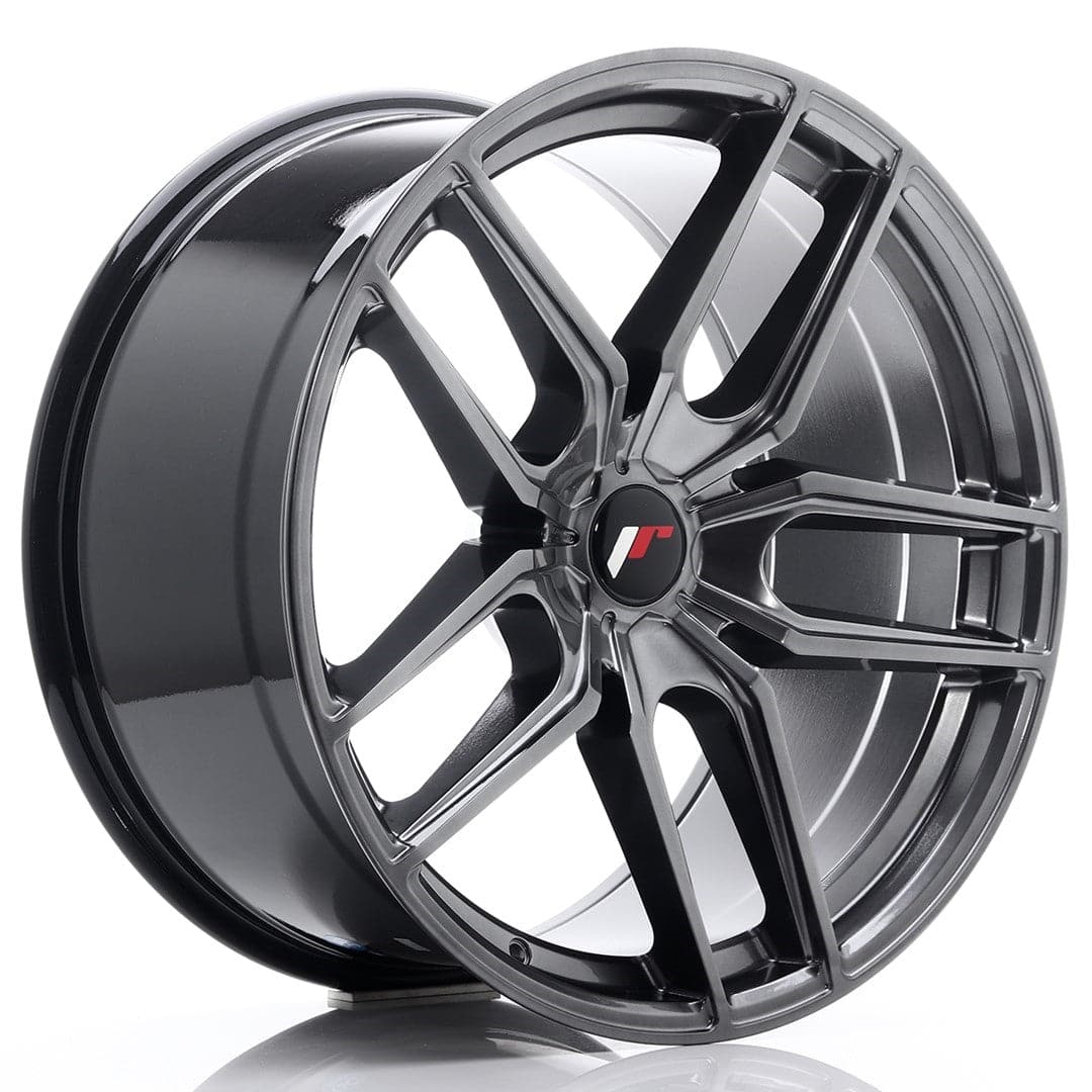 JR Wheels JR25 20x10 ET20-40 5H BLANK Hyper Black - Wheelsup