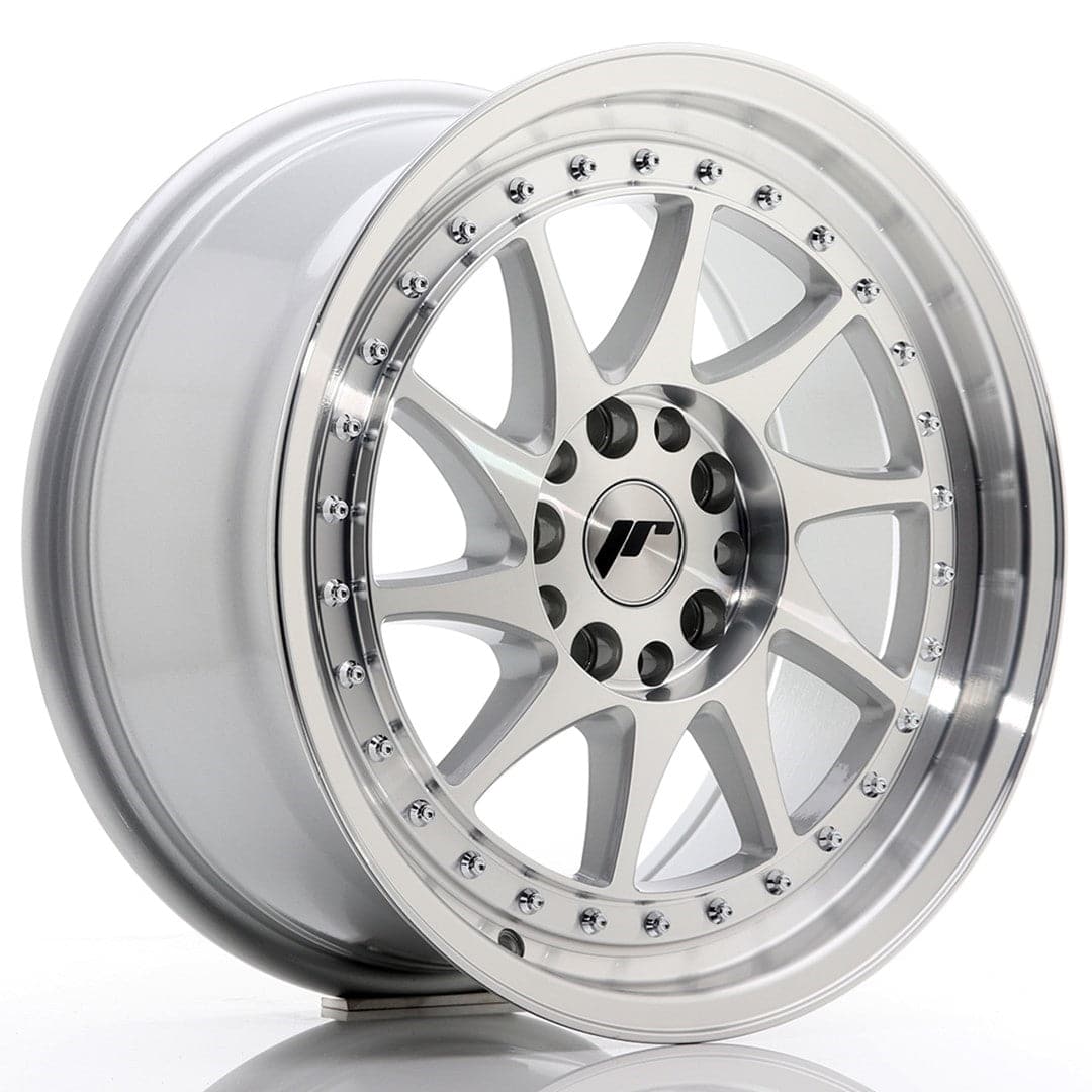 JR Wheels JR26 17x8 ET25 5x114/120 Silver Machined Face - Wheelsup