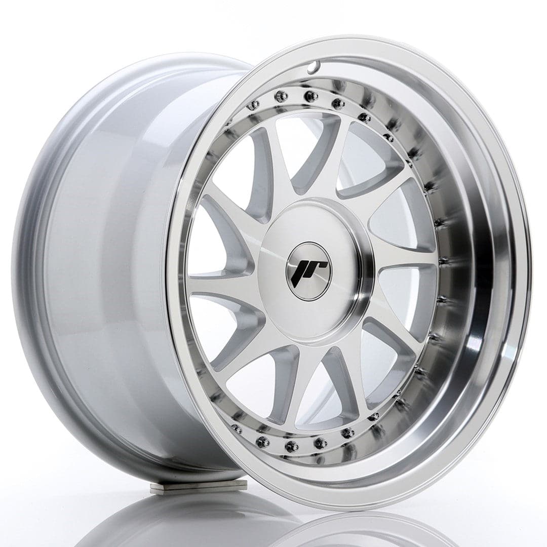 JR Wheels JR26 17x10 ET0-25 BLANK Silver Machined Face - Wheelsup