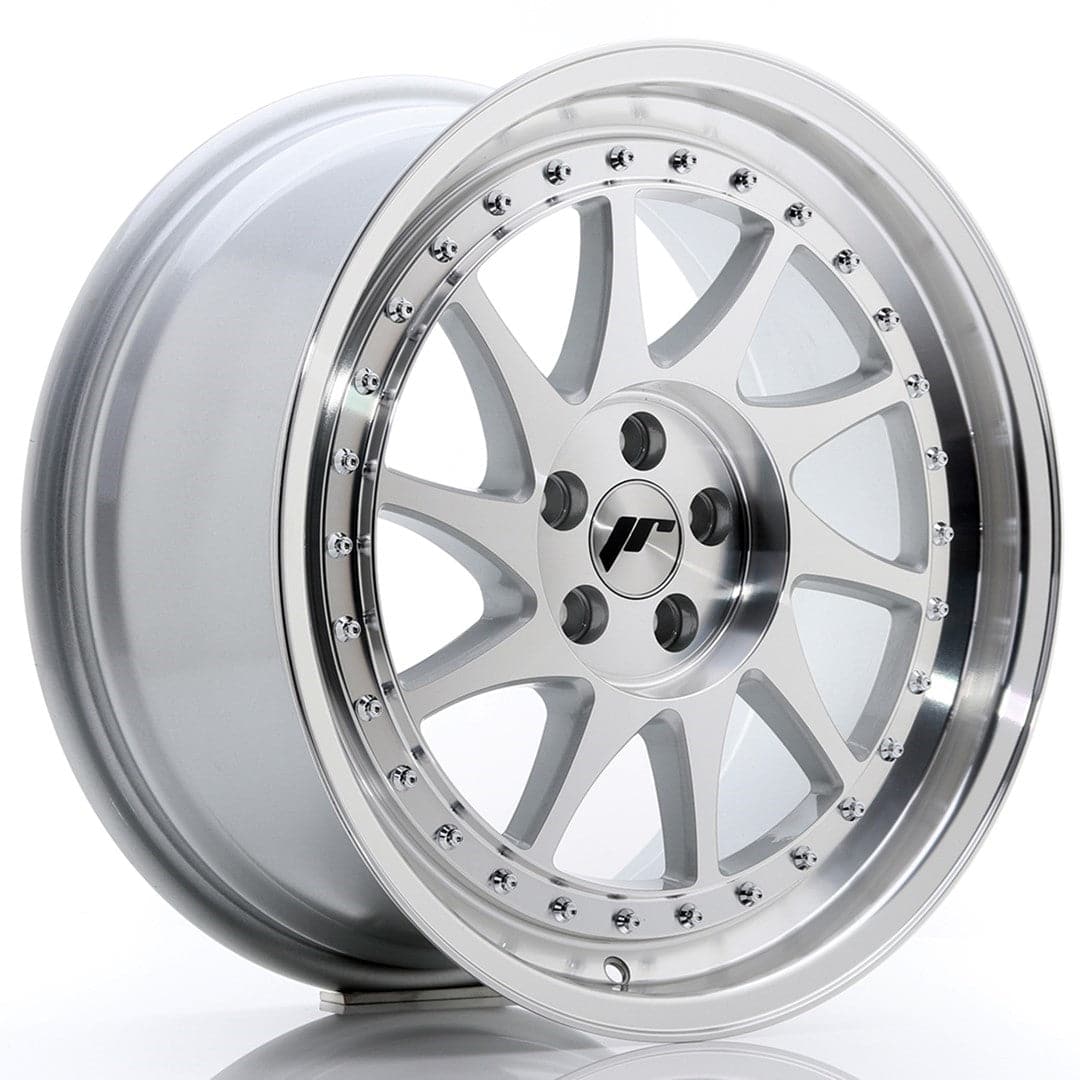 JR Wheels JR26 18x8,5 ET35 5x100 Silver Machined Face - Wheelsup