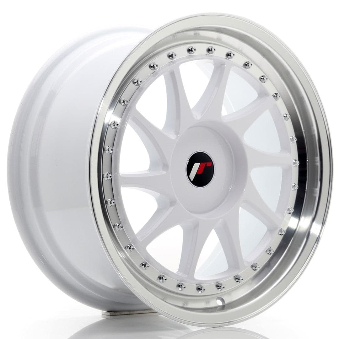 JR Wheels JR26 18x8,5 ET20-40 BLANK White w/Machined Lip - Wheelsup