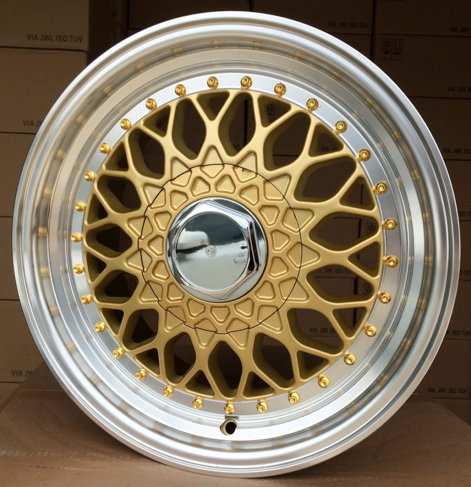 Alu kola pro Racing Line BY479 6.5x14 4x100 ET35 73.1 Gold & Polished | Wheelsup.cz
