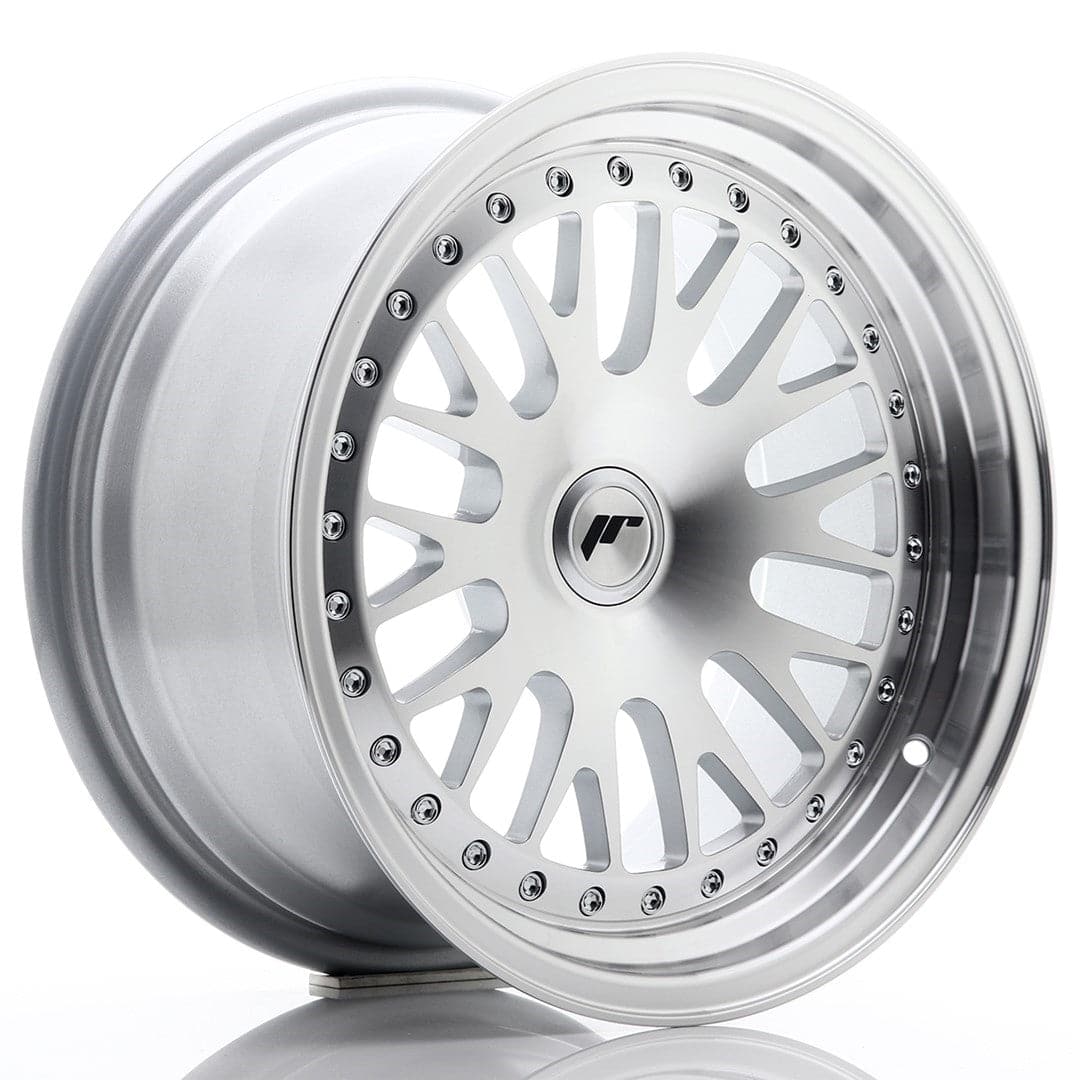 JR Wheels JR10 16x8 ET20 Blank Silver Machined Face - Wheelsup