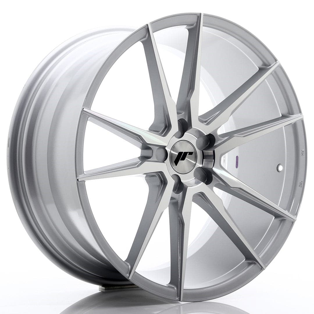 JR Wheels JR21 21x10 ET15-48 5H BLANK Silver Machined Face - Wheelsup