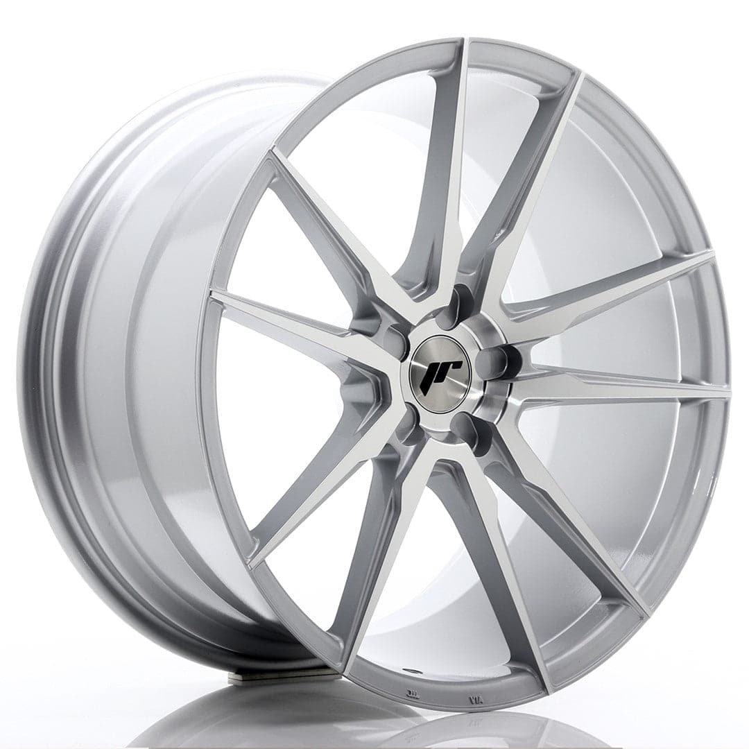 JR Wheels JR21 21x11 ET15-55 5H BLANK Silver Machined Face - Wheelsup
