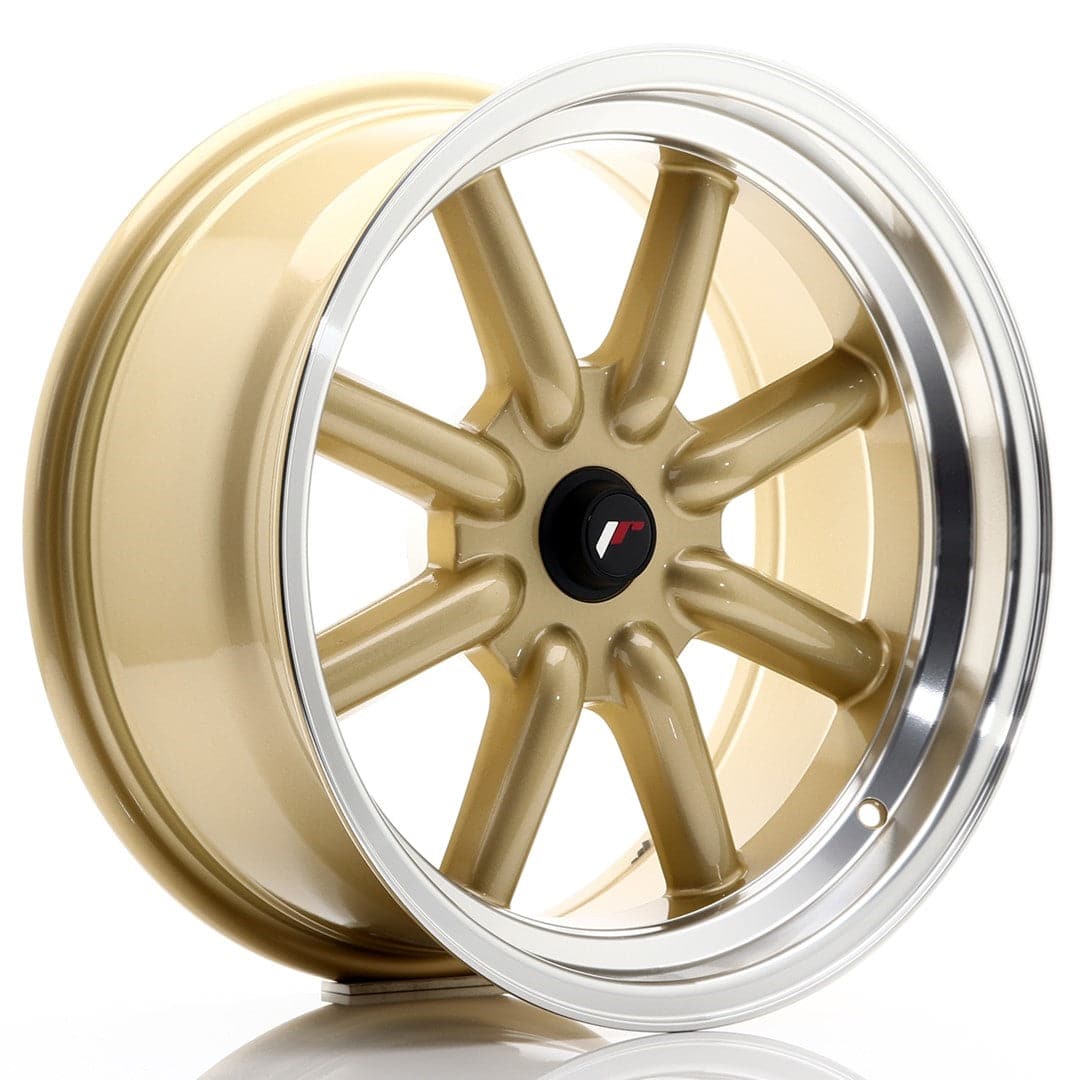 JR Wheels JR19 17x8 ET-20-0 BLANK Gold - Wheelsup