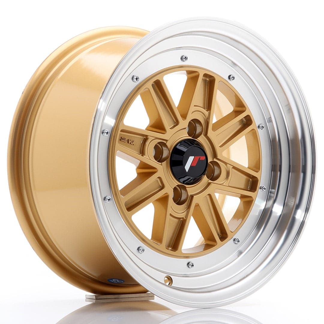 JR Wheels JR31 15x7.5 ET20 4x100 Gold w/Machined Lip - Wheelsup.sk