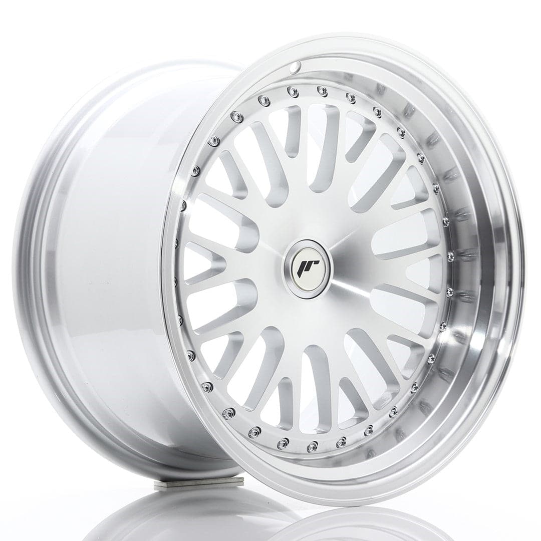 JR Wheels JR10 18x10,5 ET12-25 BLANK Silver Machined Face - Wheelsup