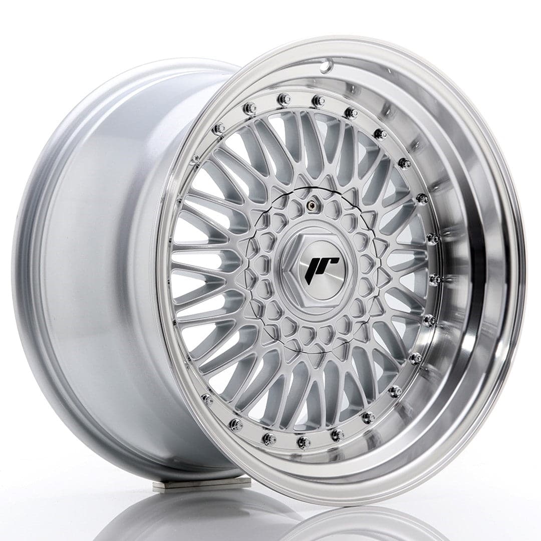 JR Wheels JR9 17x10 ET20 5x112/120 Silver w/Machined Lip+Silver Rivets - Wheelsup.sk