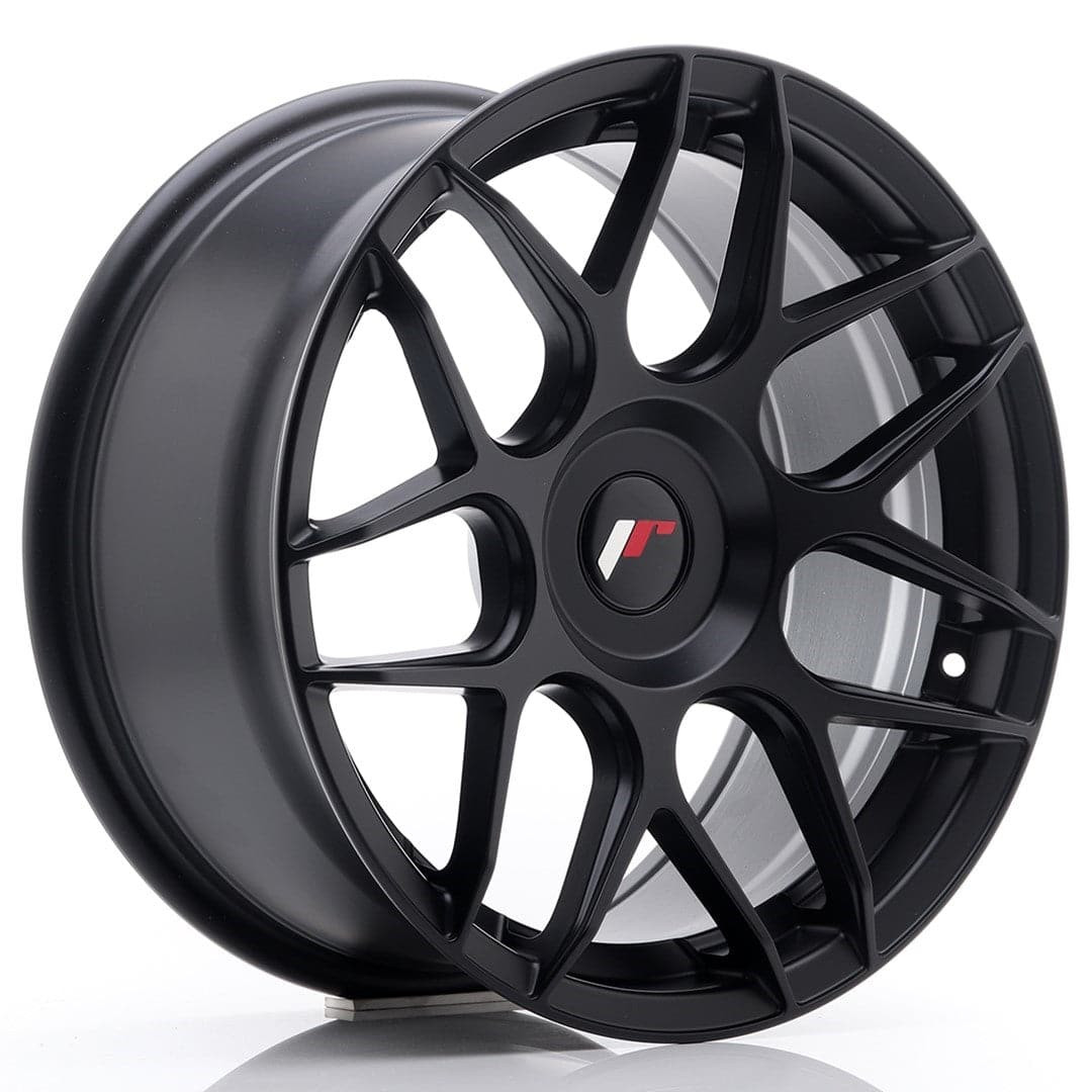 JR Wheels JR18 17x8 ET25-35 Blank Matt Black - Wheelsup