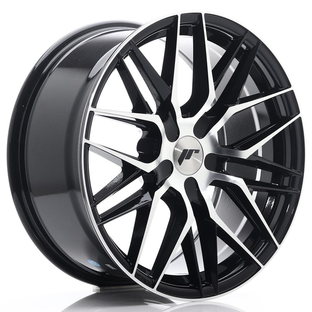 JR Wheels JR28 18x8,5 ET20-40 5H BLANK Gloss Black Machined Face - Wheelsup