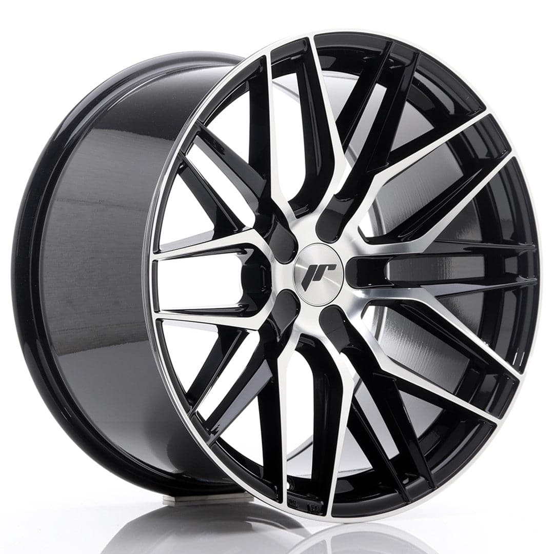 JR Wheels JR28 19x10,5 ET20-40 5H BLANK Gloss Black Machined Face - Wheelsup