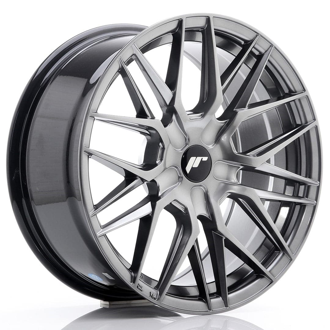 JR Wheels JR28 17x8 ET25-40 BLANK Hyper Black - Wheelsup