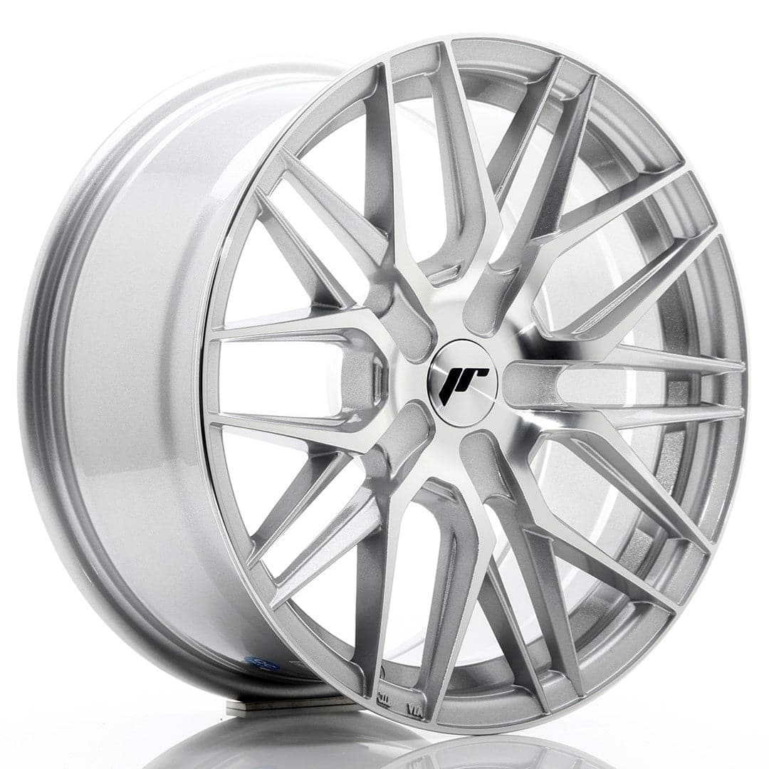 JR Wheels JR28 17x8 ET25-40 BLANK Silver Machined Face - Wheelsup