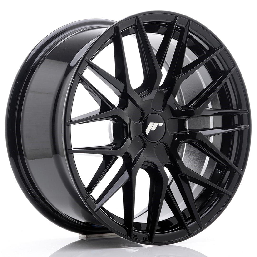 JR Wheels JR28 17x8 ET25-40 BLANK Gloss Black - Wheelsup