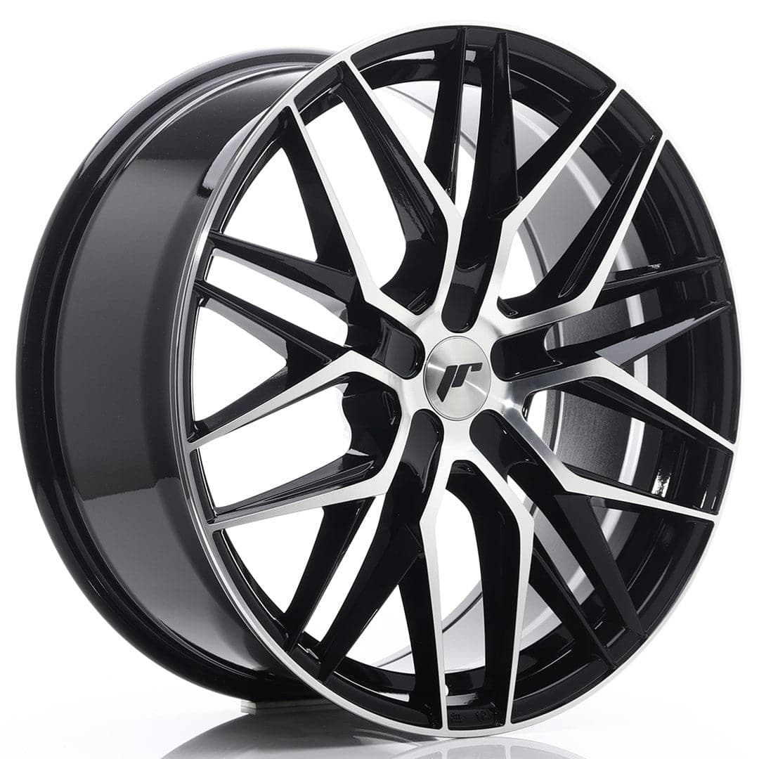 JR Wheels JR28 21x9 ET15-45 5H BLANK Gloss Black Machined Face - Wheelsup