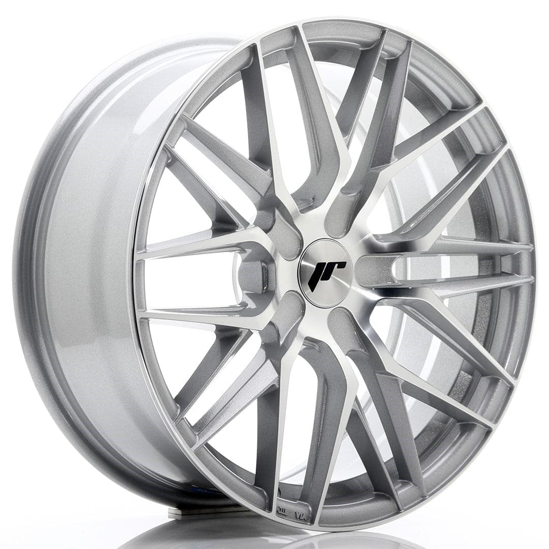 JR Wheels JR28 18x7,5 ET20-40 BLANK Silver Machined Face - Wheelsup