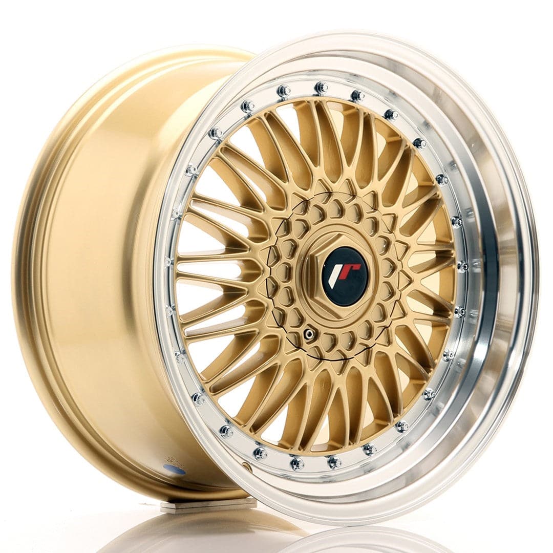 JR Wheels JR9 18x9 ET20-40 BLANK Gold w/Machined Lip - Wheelsup.sk