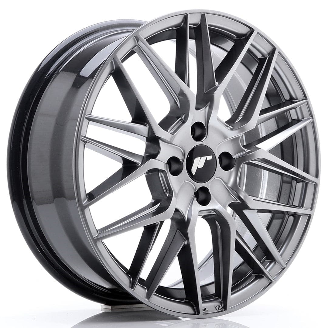 JR Wheels JR28 17x7 ET40 4x100 Hyper Black - Wheelsup