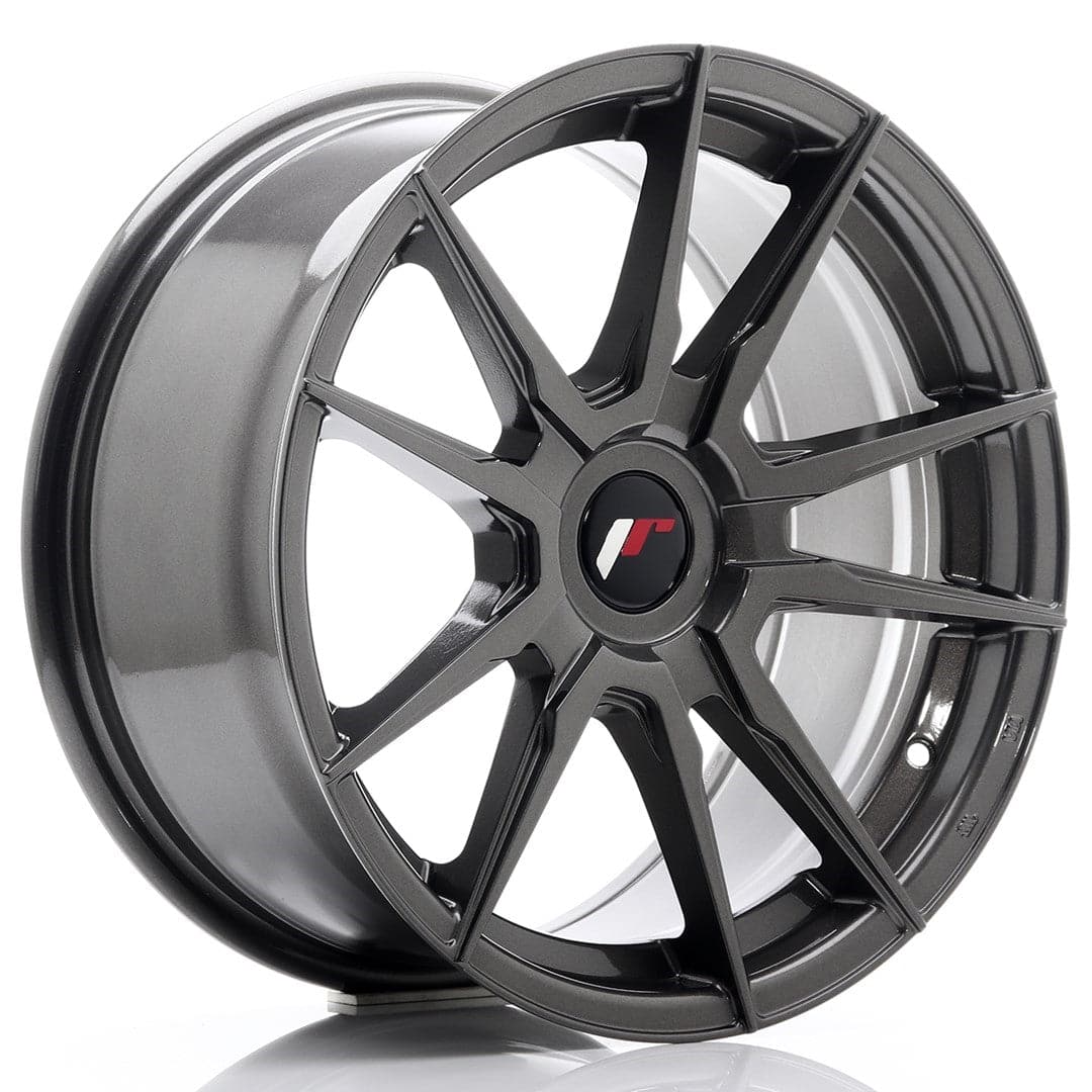 JR Wheels JR21 17x8 ET35 Blank Hyper Gray - Wheelsup