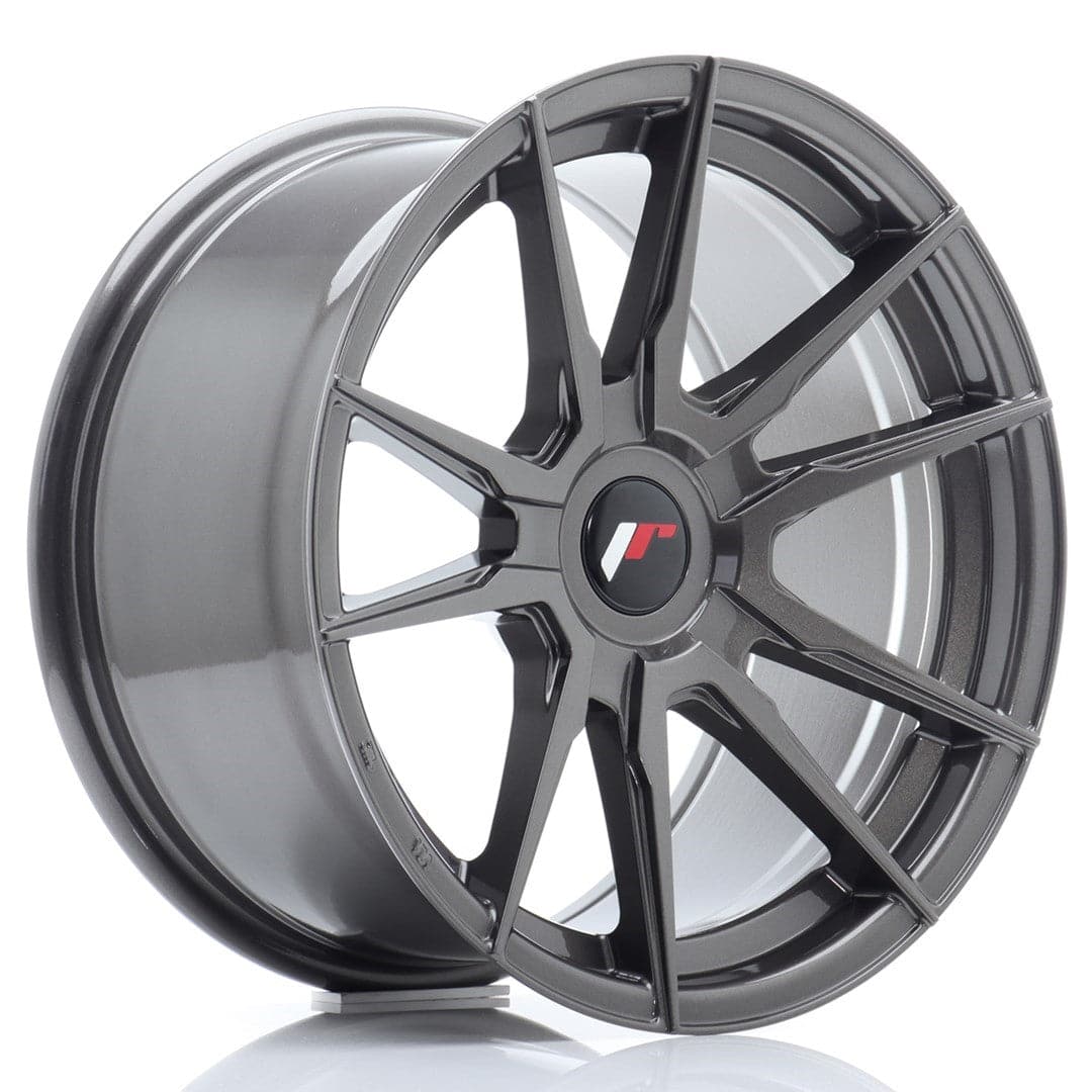 JR Wheels JR21 17x9 ET25-35 Blank Hyper Gray - Wheelsup