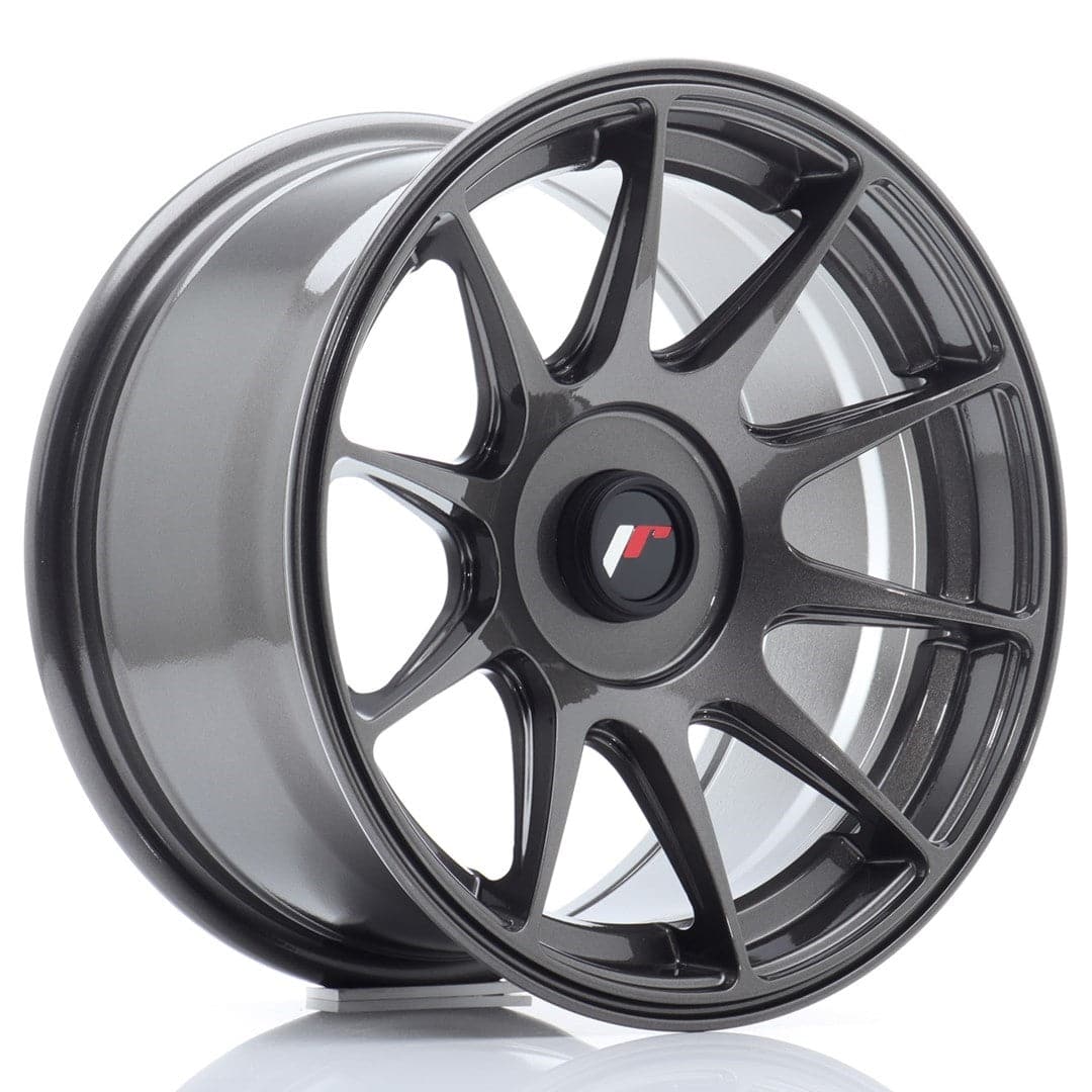 JR Wheels JR11 15x8 ET25 Blank Hyper Gray - Wheelsup