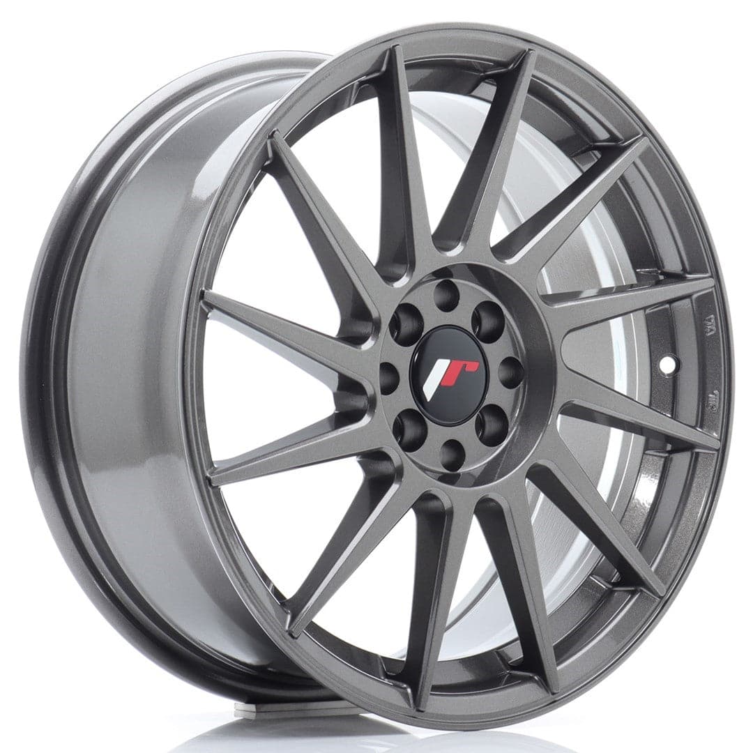 JR Wheels JR22 17x7 ET35 4x100/114 Hyper Gray - Wheelsup