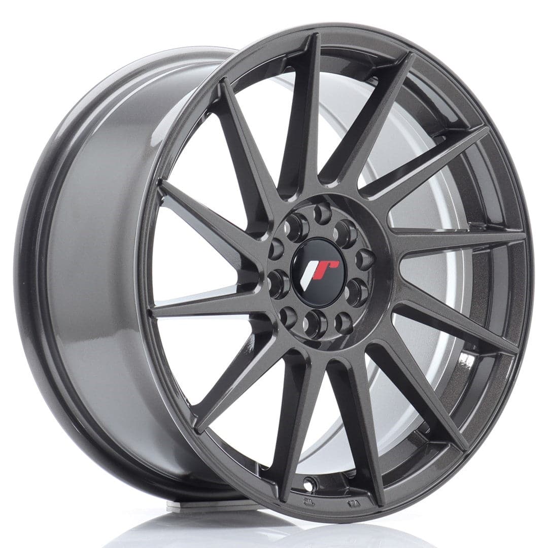 JR Wheels JR22 17x8 ET35 5x100/114 Hyper Gray - Wheelsup