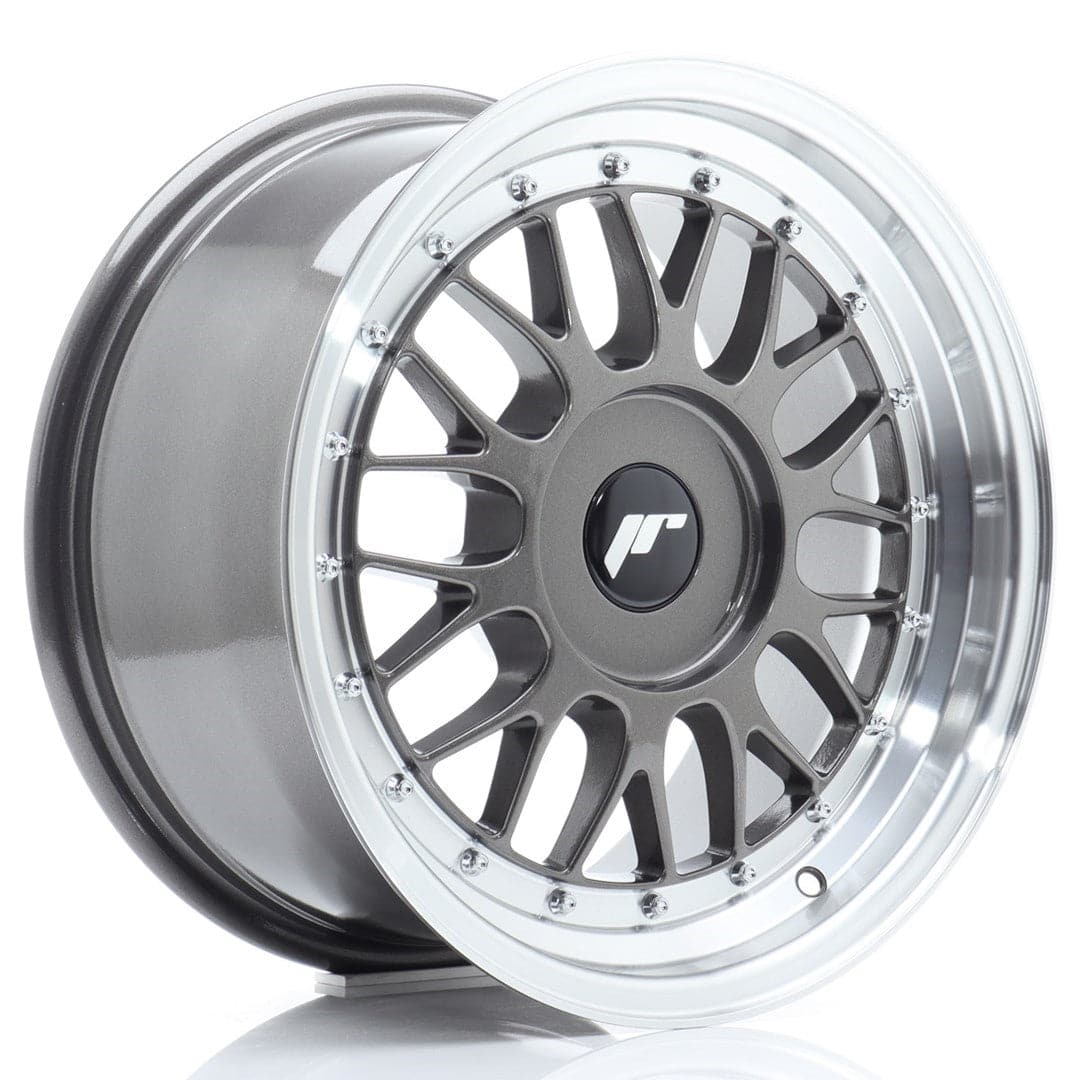 JR Wheels JR23 16x8 ET20-45 BLANK Hyper Gray w/Machined Lip - Wheelsup