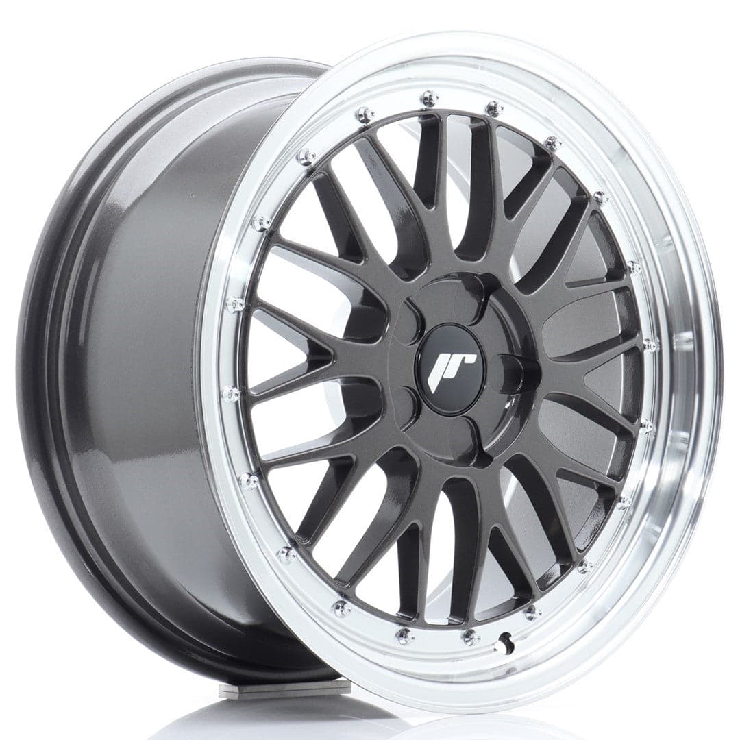 JR Wheels JR23 18x8,5 ET25-48 5H BLANK Hyper Gray w/Machined Lip - Wheelsup