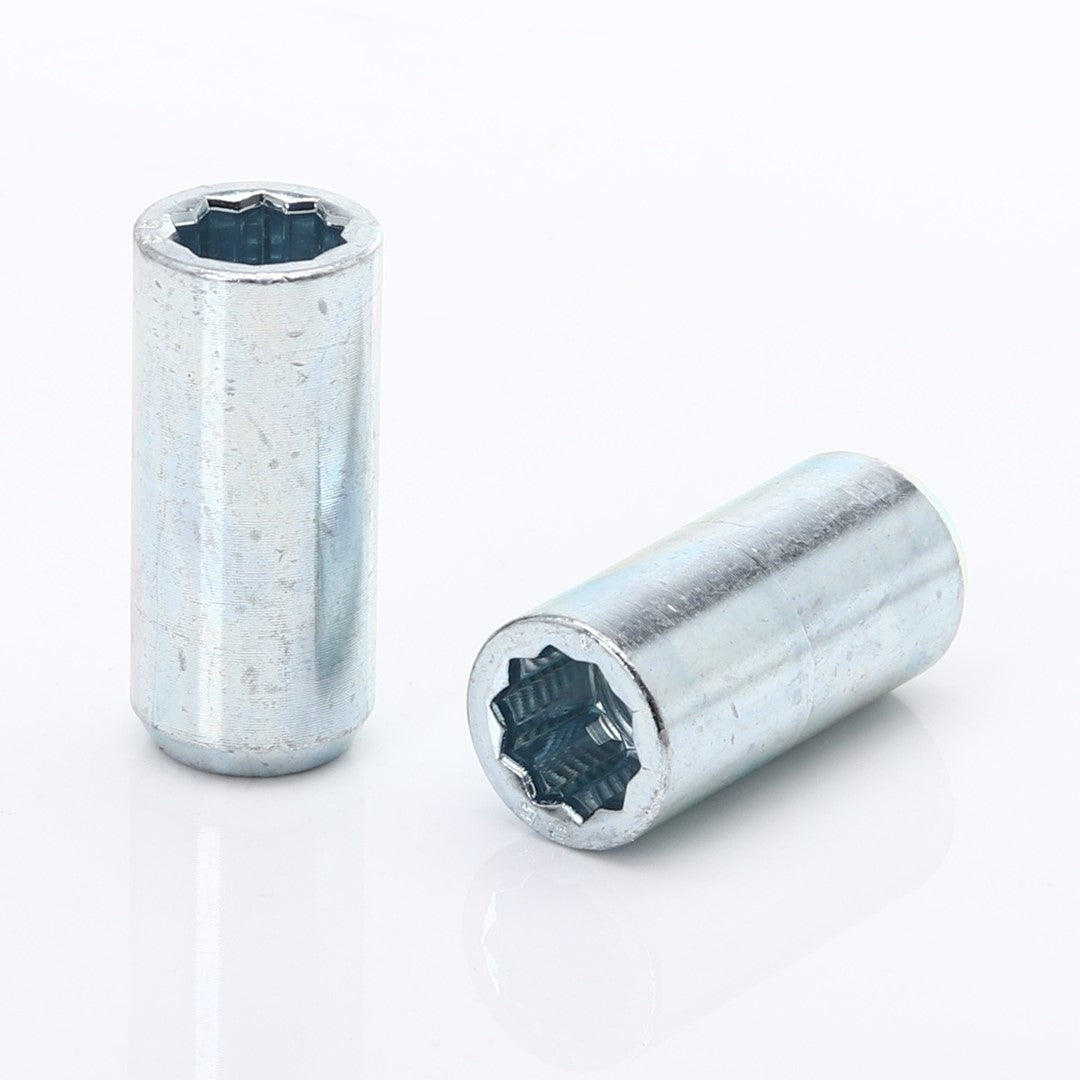Dlouhé hvězdicové matice Silver + klíč
