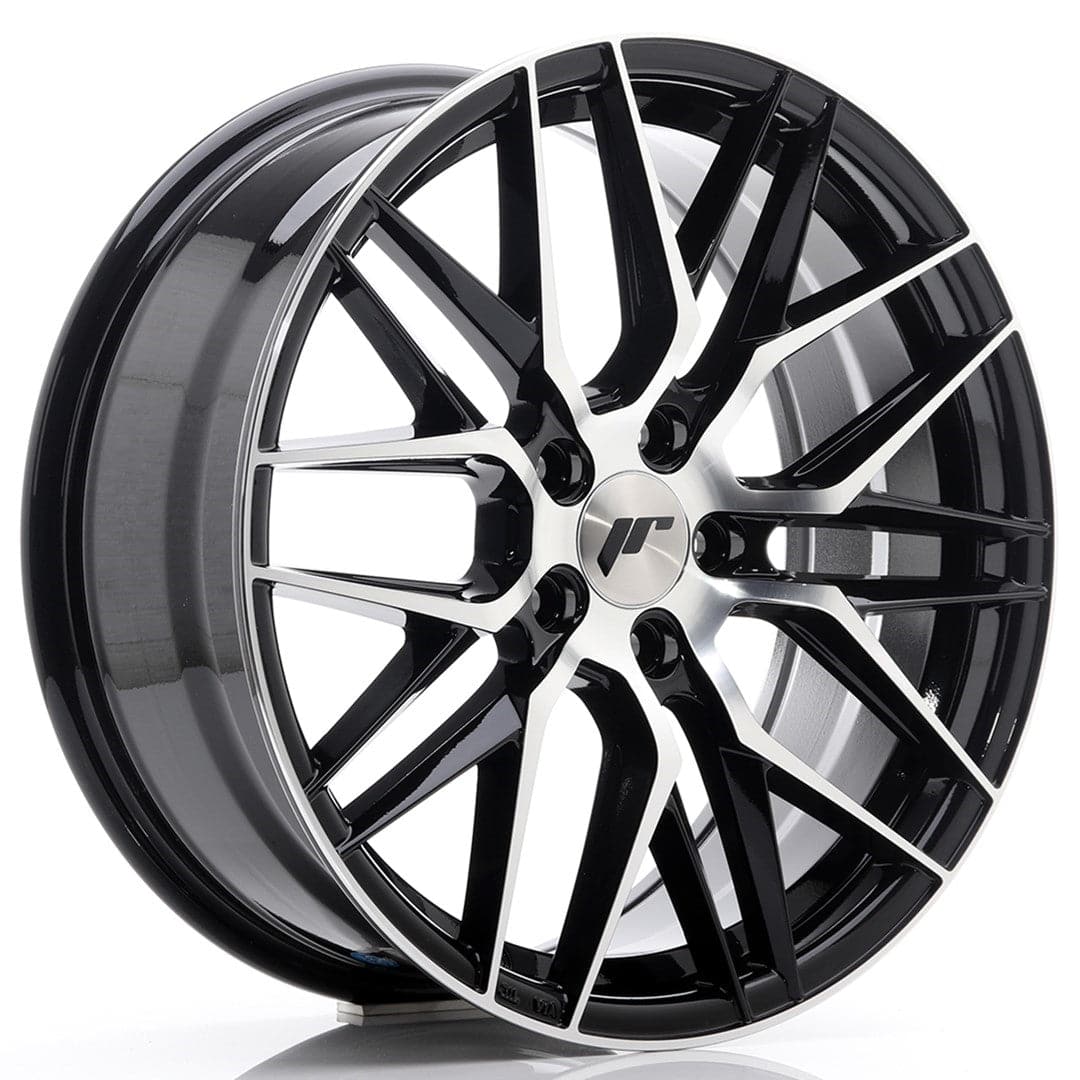 JR Wheels JR28 18x7,5 ET40 5x112 Gloss Black Machined Face - Wheelsup