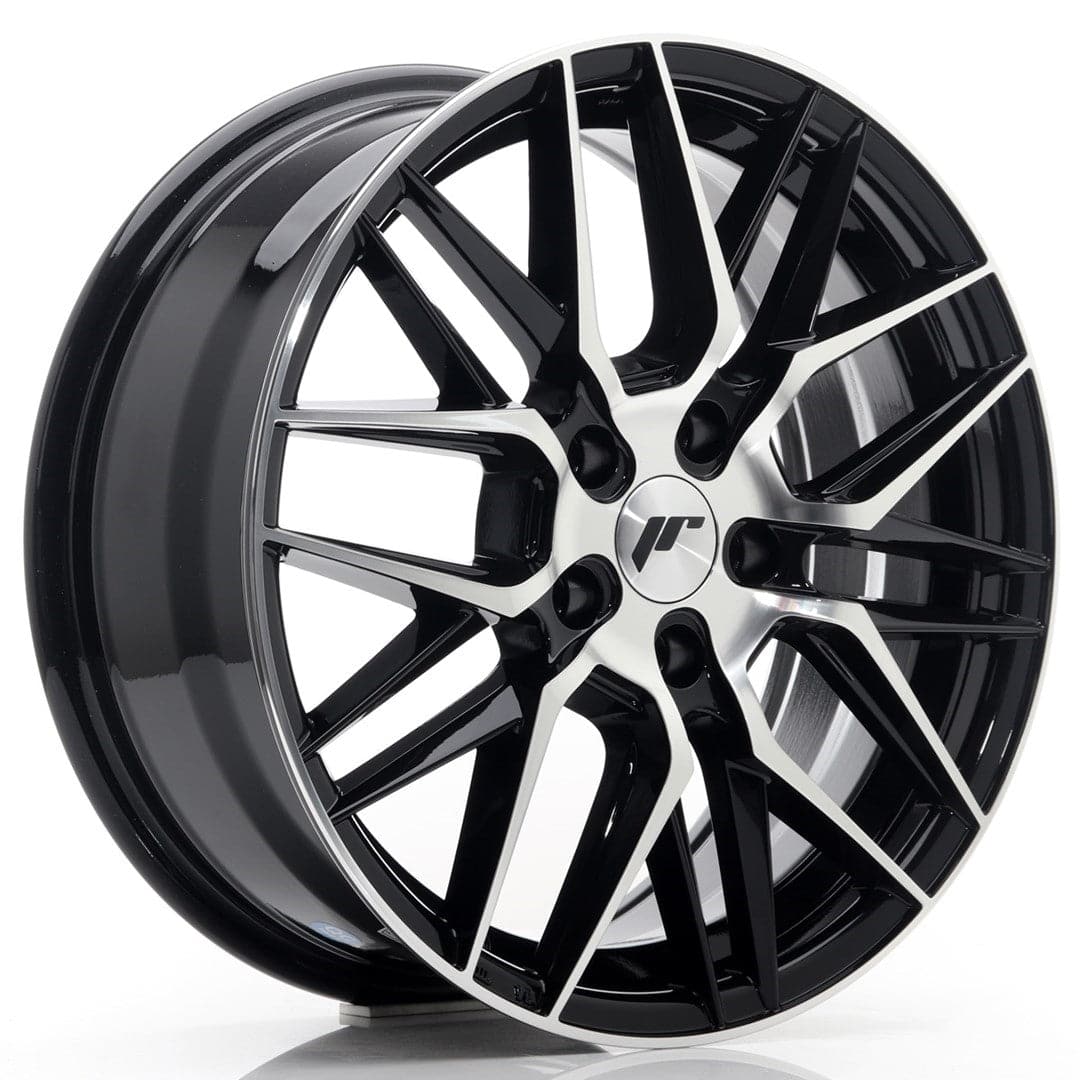 JR Wheels JR28 17x7 ET40 5x114,3 Gloss Black Machined Face - Wheelsup