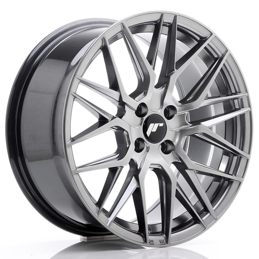 JR Wheels JR28 17x8 ET40 4x108 Hyper Black - Wheelsup