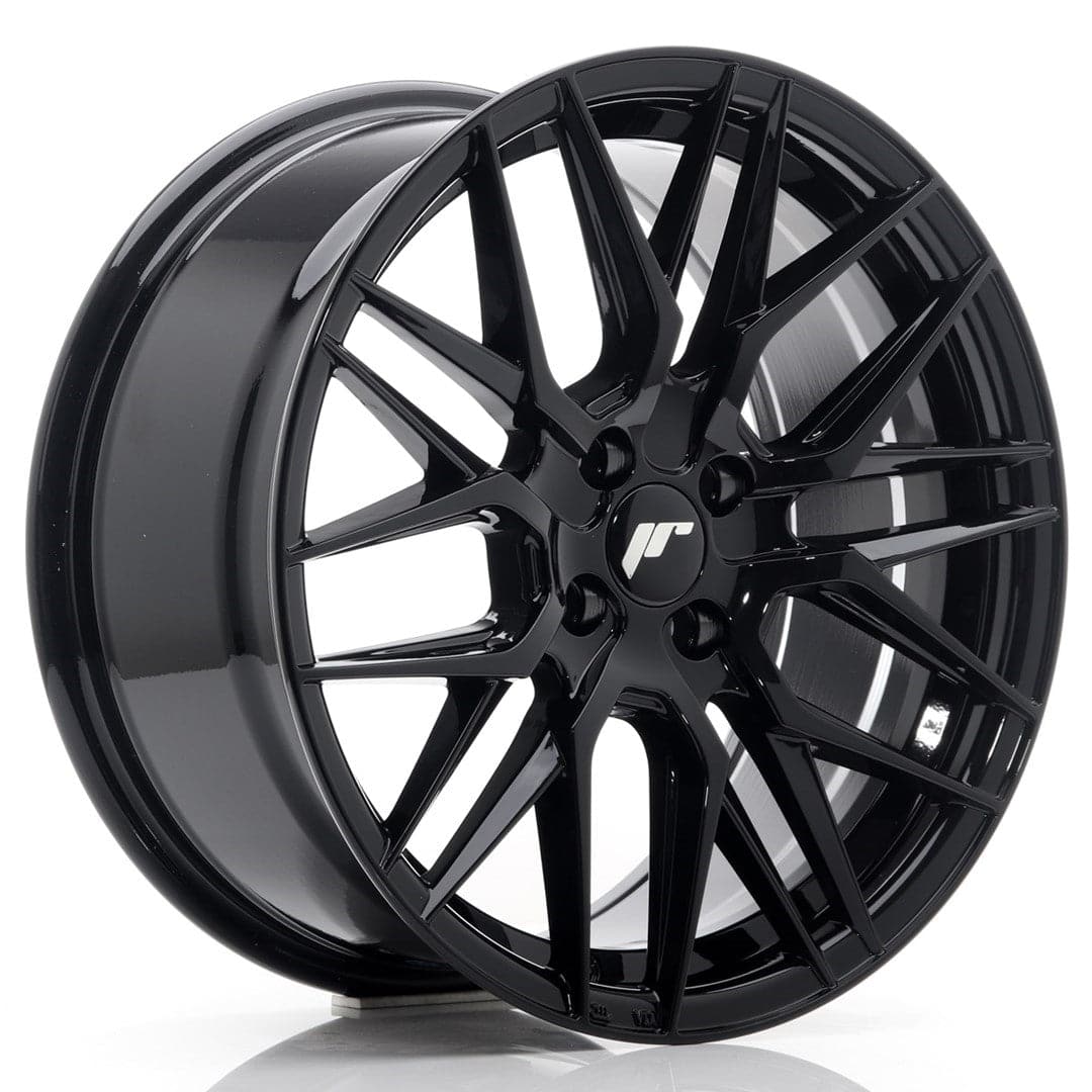 JR Wheels JR28 17x8 ET40 4x100 Glossy Black - Wheelsup