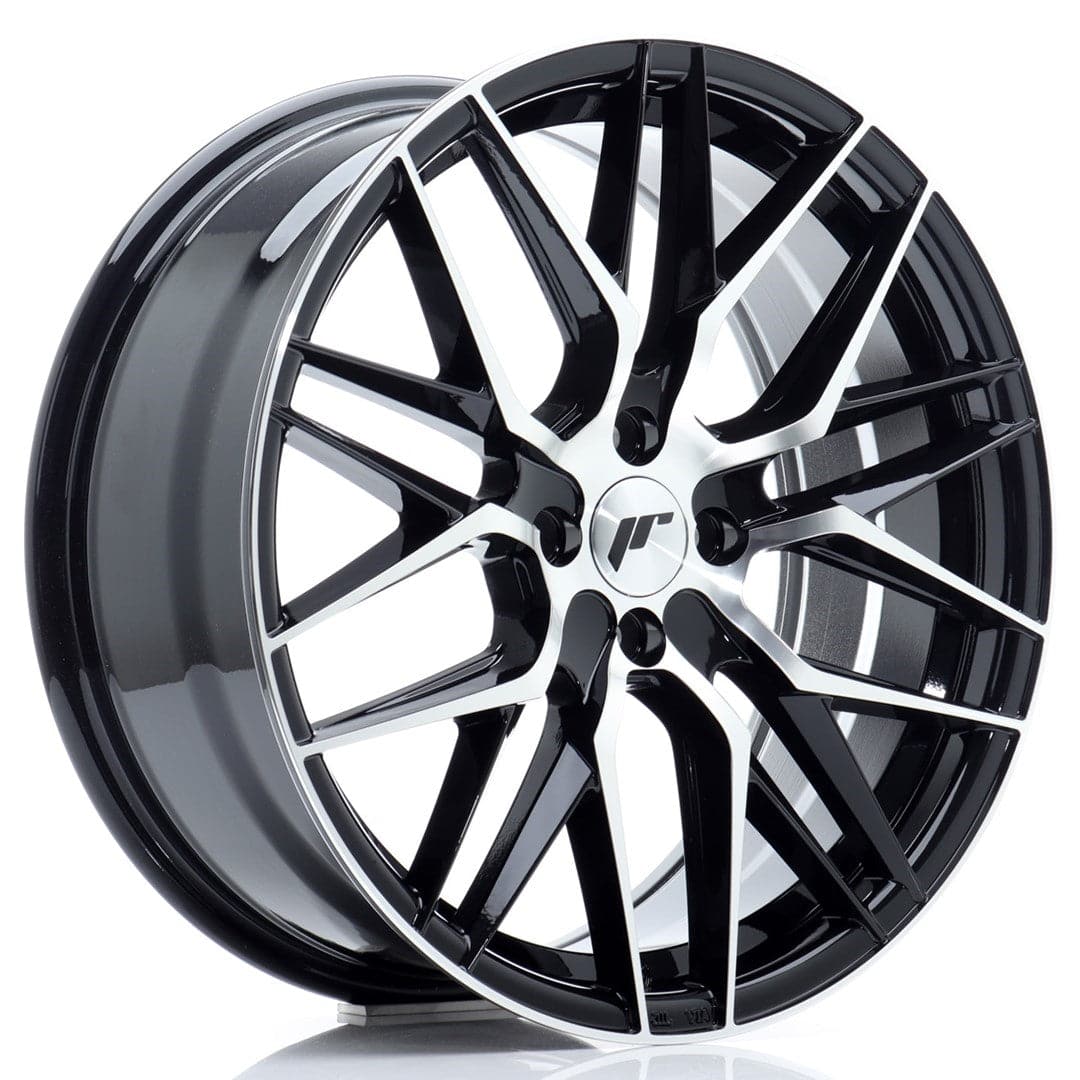 JR Wheels JR28 18x7,5 ET40 4x100 Gloss Black Machined Face - Wheelsup