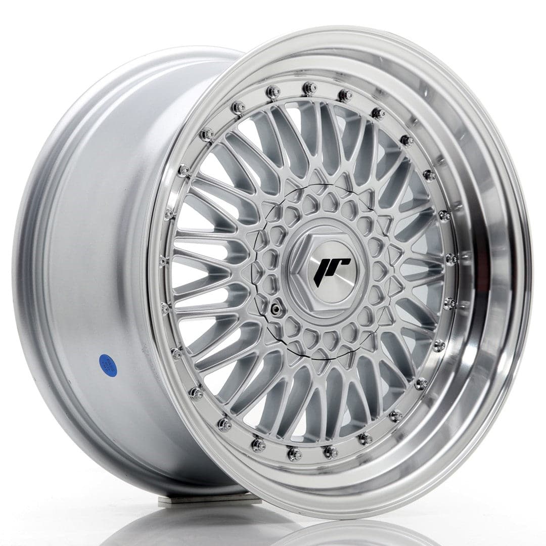 JR Wheels JR9 17x8,5 ET20-35 BLANK Silver w/Machined Lip+Silver Rivets - Wheelsup.sk