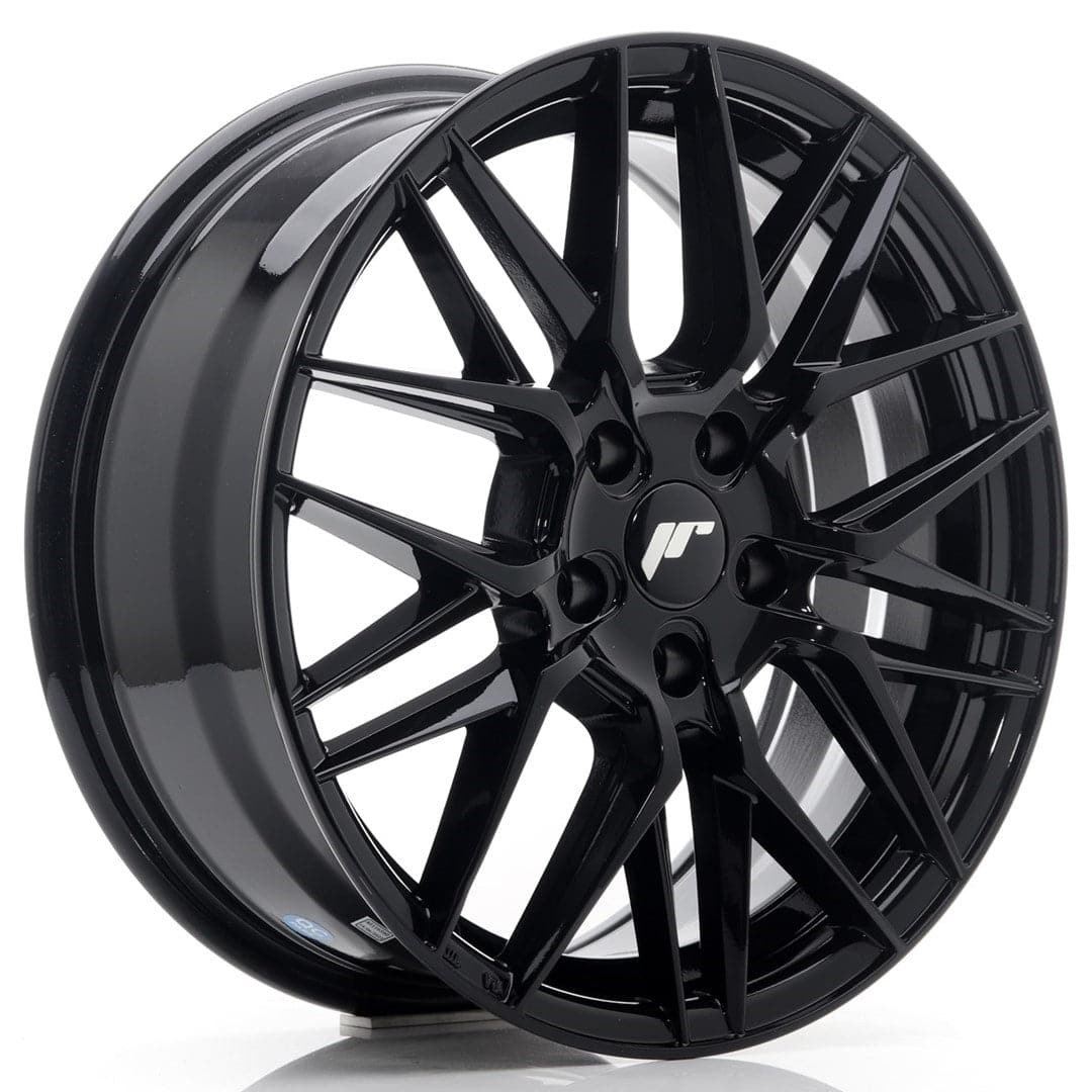 JR Wheels JR28 17x7 ET25 4x108 Glossy Black - Wheelsup