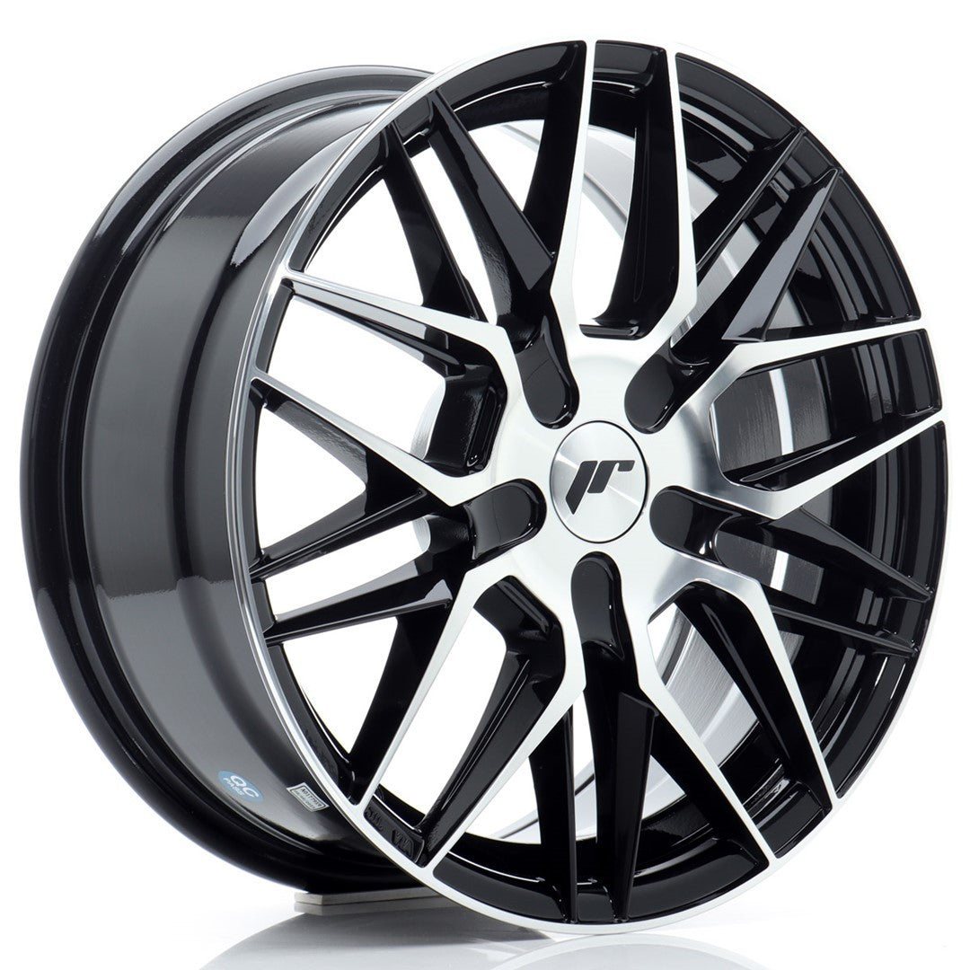 Alu kola Japan Racing JR28 16x7 ET20-40 BLANK Gloss Black Machined Face WheelsUp