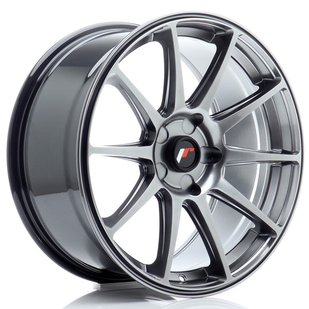 Alu kola Japan Racing JR11 18x8,5 ET20-40 5H Blank Hyper Black | Wheelsup.cz