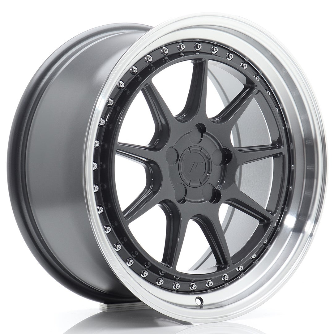 Alu kola Japan Racing JR47 18x8,5 ET15-35 5H BLANK Hyper Gray w/ Machined Lip | Wheelsup.cz