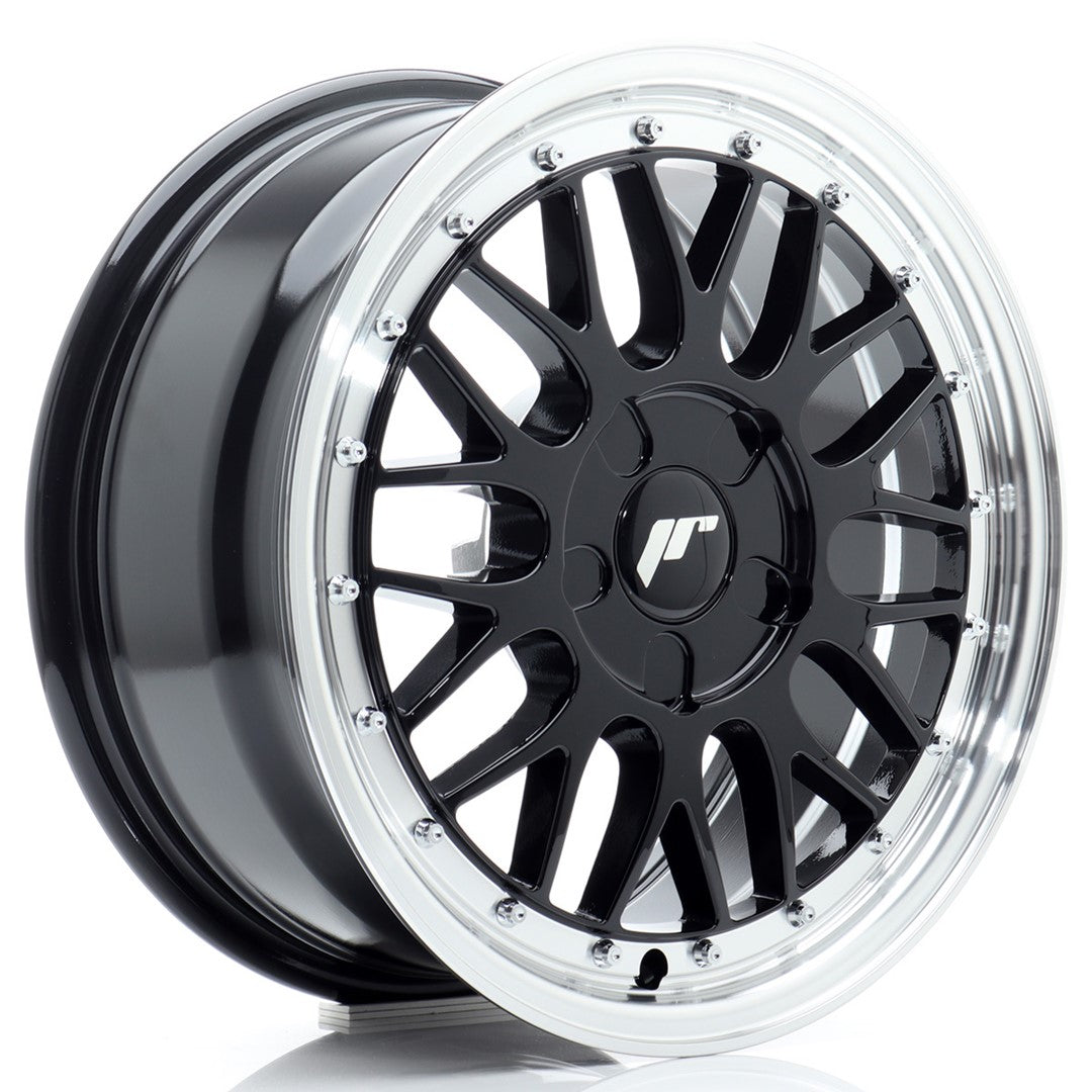 Alu kola Japan Racing JR23 16x7 ET20-45 5H BLANK Gloss Black w/ Machined Lip | Wheelsup.cz