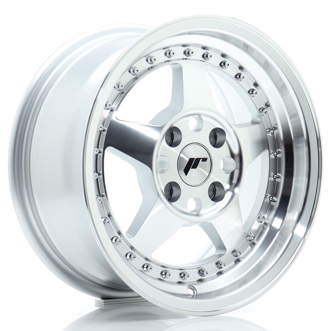 Alu kola Japan Racing JR6 15x7 ET25 4x100 Silver Machined Face | Wheelsup.cz