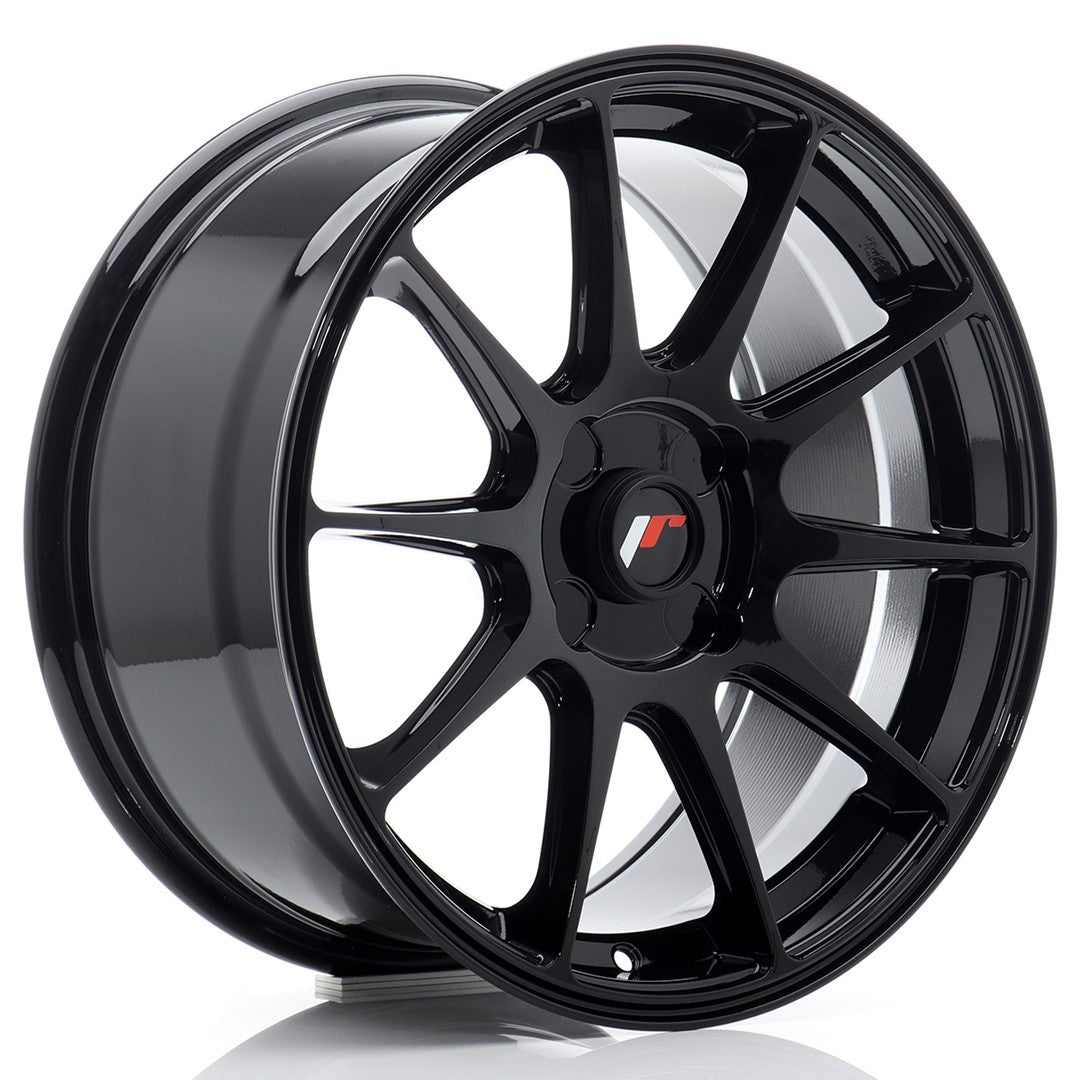 Alu kola Japan Racing JR11 17x8 ET20-35 4H BLANK Gloss Black | Wheelsup.cz