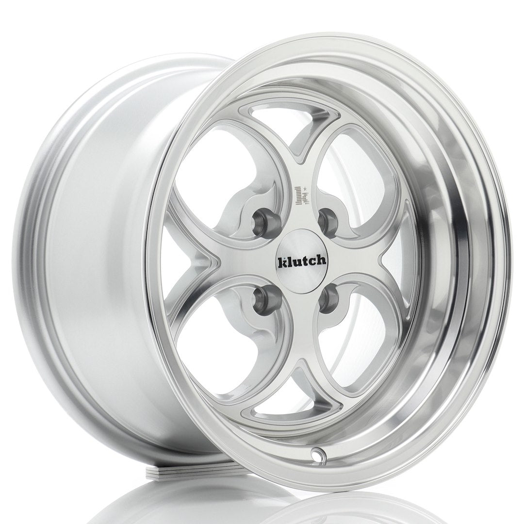 Alu kola Klutch SL2 15x8,5 ET17 4x100 Silver Machined Face