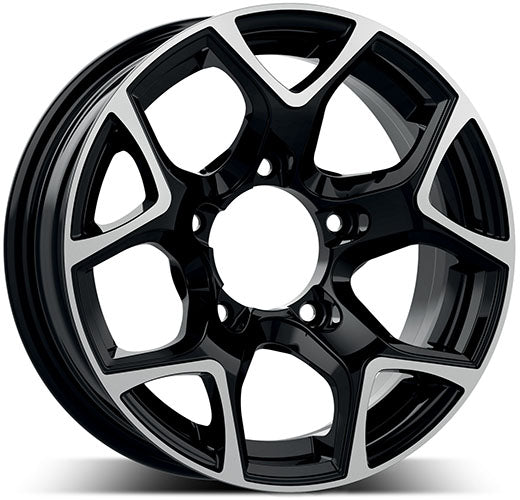 Alu disky GMP SJ15 5.5x15 5x139.7 ET5 108.2 Čierna