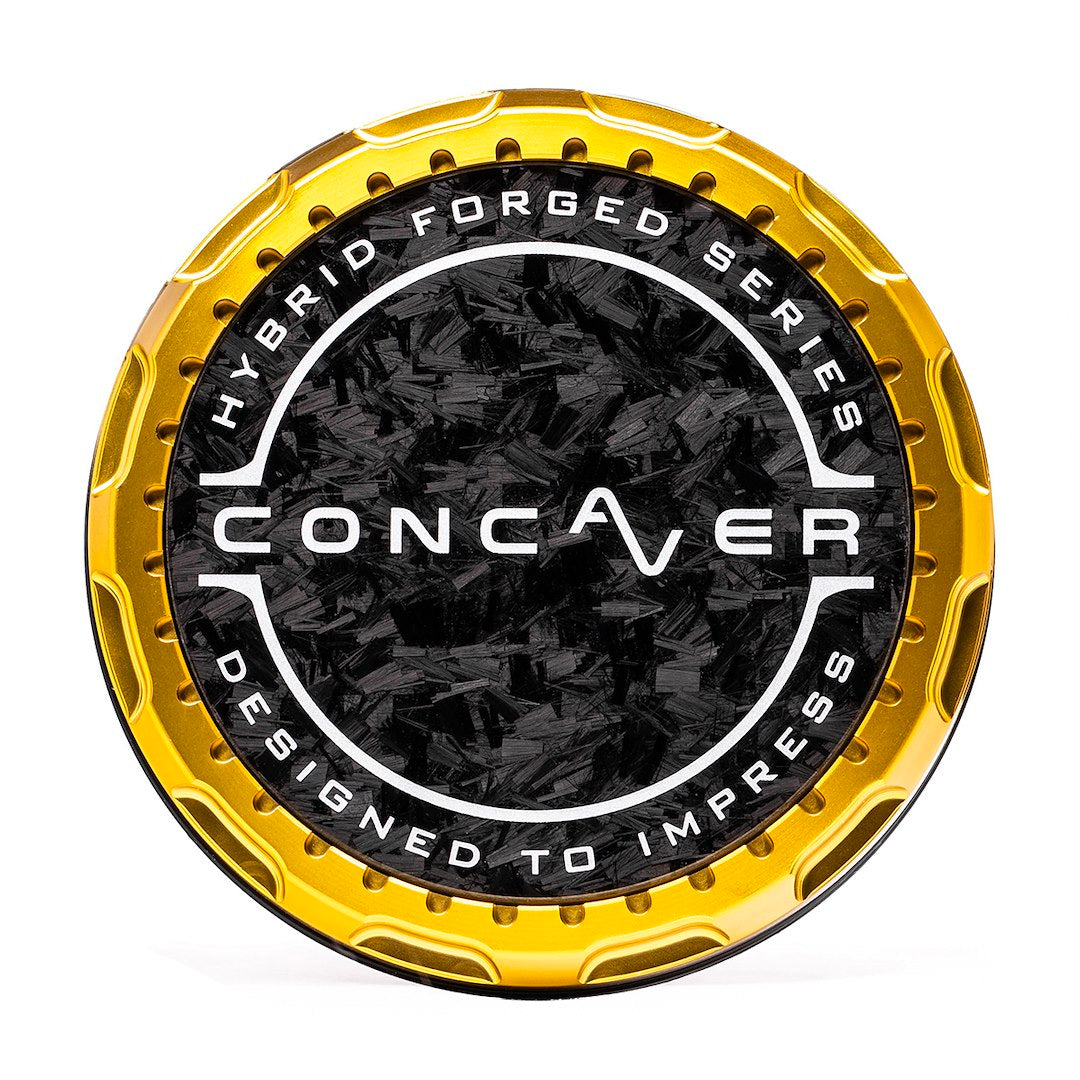 Středová poklička Concaver Premium - Forged Carbon - Gold Anodized