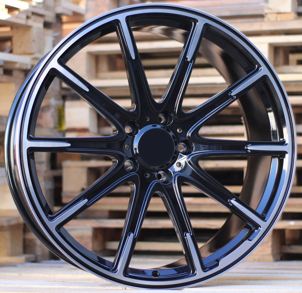 Alu kola pro Mercedes FMB23 10x22 5x130 ET30 84.1 Black Polished | Wheelsup.cz