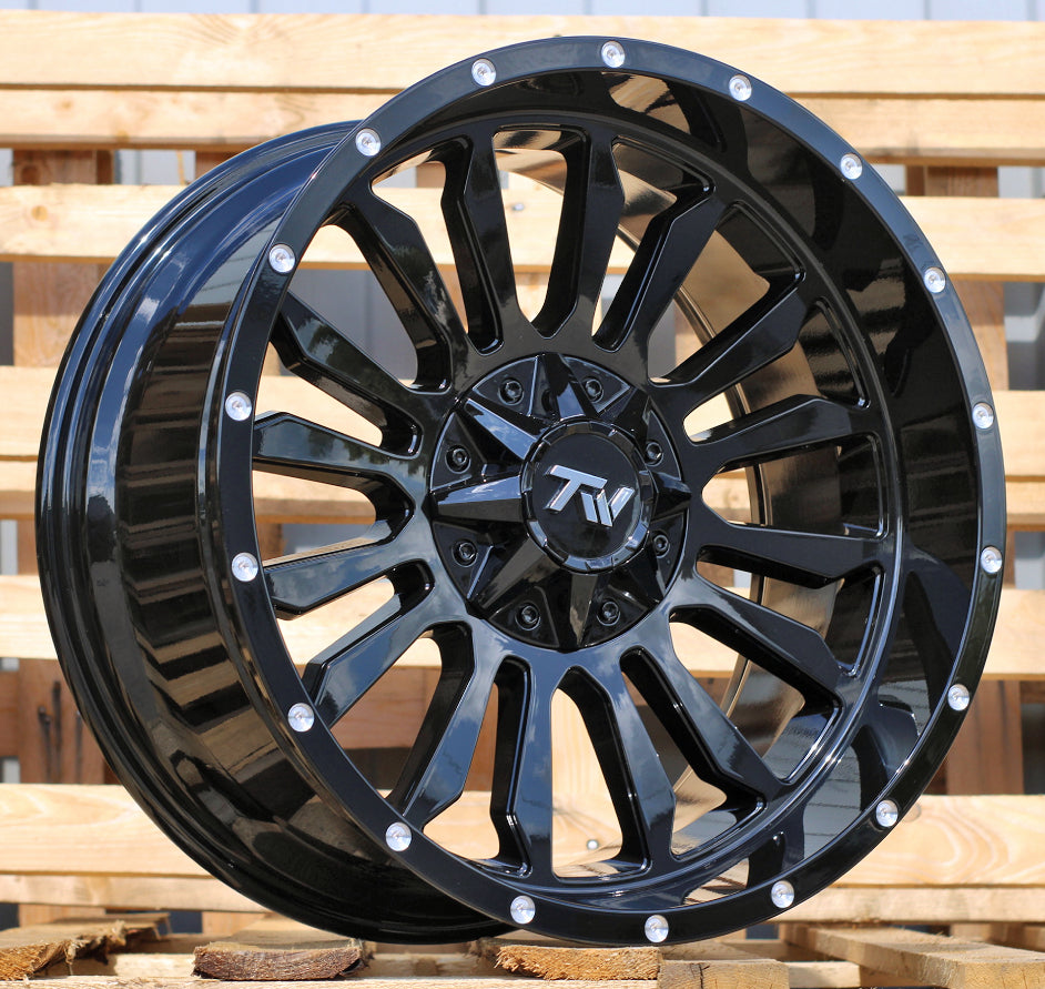 Alu kola pro SUV / 4x4 / Offroad B1728 10x20 6x135/139.7 ET-12 106.1 černá | Wheelsup.cz