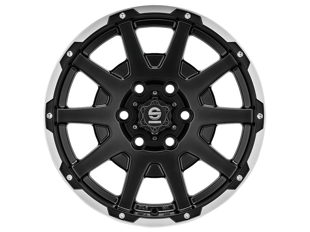 SPARCO DAKAR 8,5x17 5x127 ET25 71,6 Matt Black Lip Pol.+Rivets - Wheelsup.sk